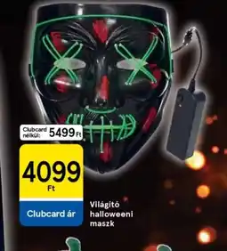 Tesco Világít Halloweeni Maszk ajánlat