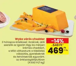 Spar Wyke vörös cheddar ajánlat