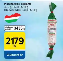 Tesco PICK Rákóczi szalámi ajánlat