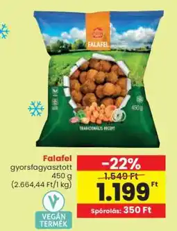 Spar Falafel gyorsfagyasztott ajánlat