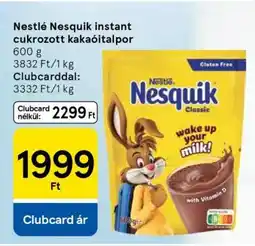 Tesco Nestlé Nesquik instant cukrozott kakaóitalpor ajánlat