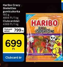 Tesco Haribo Crazy Skeletties gumicukorka ajánlat