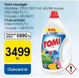 Tesco TOMI Mosógél ajánlat