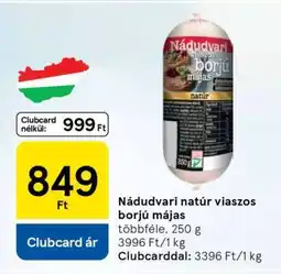 Tesco Nádudvari natúr viaszos borjú májas ajánlat