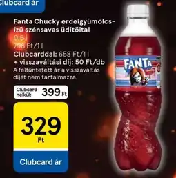 Tesco Fanta Chucky erdeigyümölcs-ízű szénsavas üdítőital ajánlat