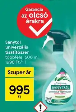 Tesco Sanytol univerzális tisztítószer ajánlat