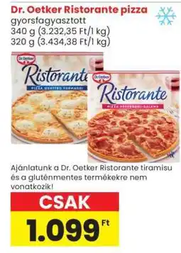 Spar DR. OETKER Ristorante pizza ajánlat