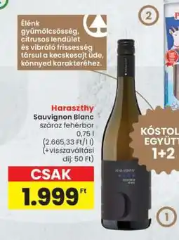 Spar Haraszthy Sauvignon Blanc ajánlat