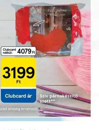 Tesco Szív párnakészítő szett ajánlat