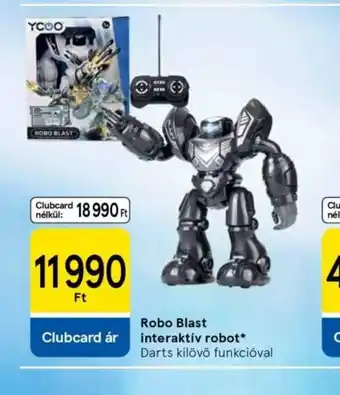 Tesco Robo Blast Interaktív robot ajánlat