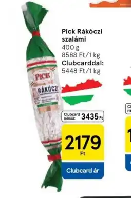 Tesco Pick Rákczi szalámi ajánlat