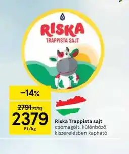 Tesco Riska Trappista Sajt ajánlat
