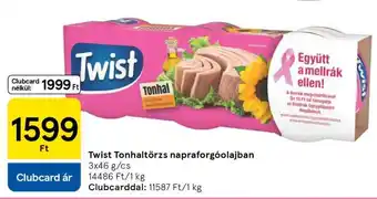 Tesco Twist Tonhaltörzs napraforgóolajban ajánlat