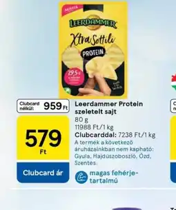 Tesco Leerdammer Protein szeletelt sajt ajánlat