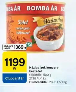 Tesco Házias ízek konzerv készétel ajánlat