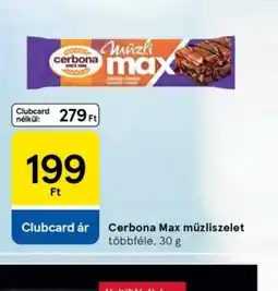 Tesco Cerbona Max müzliszelet ajánlat