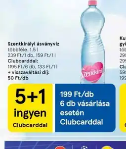 Tesco Szentkirályi ásványvíz ajánlat
