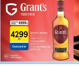 Tesco Grant's whisky ajánlat