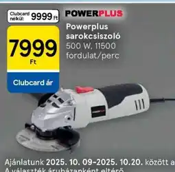 Tesco Powerplus sarokcsiszoló ajánlat