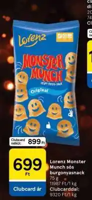 Tesco Lorenz Monster Munch sós burgonyasnack ajánlat