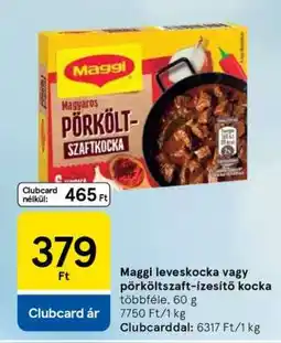 Tesco Maggi leveskocka vagy pörköltzaft-ízesítő kocka ajánlat