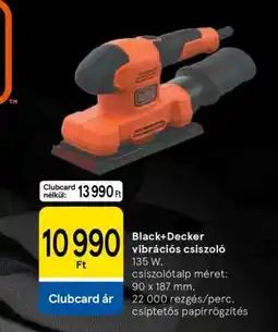 Tesco Black+Decker vibrációs csiszoló ajánlat