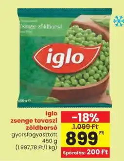 Spar Iglo zsenge tavaszi zöldborsó ajánlat