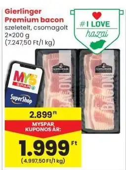 Spar Gierlinger Premium Bacon ajánlat