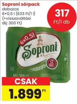 Spar Soproni sörpack ajánlat