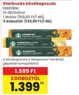 Spar Starbucks kávékapszula ajánlat