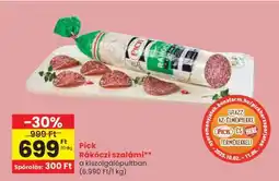 Spar PICK Rákóczi szalámi ajánlat