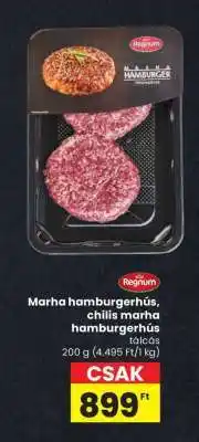 Spar Marha hamburgerhús, chilis marha hamburgerhús ajánlat