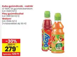 Spar Kubu gyümölcslé, -nektár ajánlat