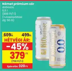 Spar Német prémium sör ajánlat
