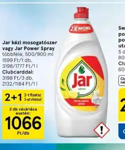 Tesco Jar kézi mosogatszer vagy Jar Power Spray ajánlat