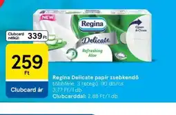 Tesco Regina Delicate papír zsebkendő ajánlat