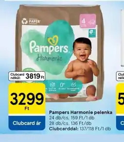 Tesco Pampers Harmonie pelenka ajánlat