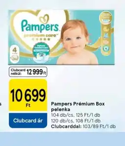 Tesco Pampers Prémium Box pelenka ajánlat