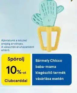 Tesco Chicco baba-mama kiegészítő termék ajánlat