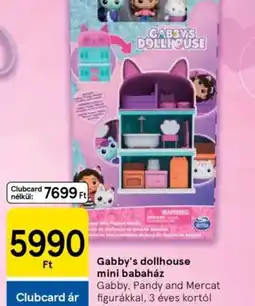 Tesco Gabby's dollhouse mini babaház ajánlat