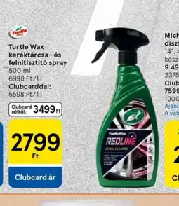 Tesco Turtle Wax keréktárcsa- és felnitisztít spray ajánlat
