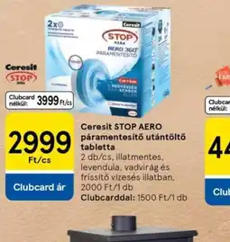 Tesco Ceresit STOP AERO páramentesítő utántöltő tabletta ajánlat