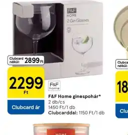 Tesco F Clubcard árF Home ginespohár ajánlat