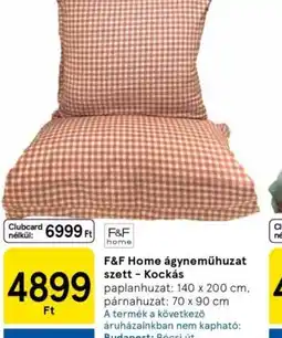Tesco F Clubcard árF Home ágyneműhuzat szettKockás ajánlat