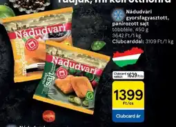 Tesco Nádudvari gyorsfagyasztott, panírozott sajt ajánlat