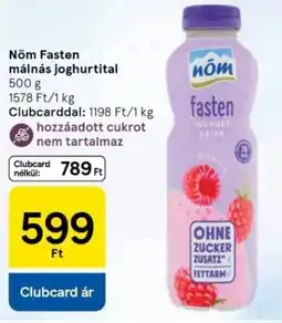 Tesco Nöm Fasten málnás joghurtital ajánlat