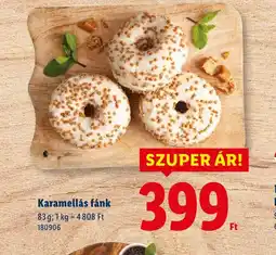 Lidl Karamellás fánk ajánlat