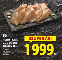Lidl Hazám Tyúkja GMO-mentes csirkemellfilé ajánlat