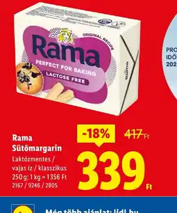Lidl Rama Sütőmargarin ajánlat