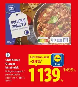 Lidl Chef Select Olaszos készételek ajánlat
